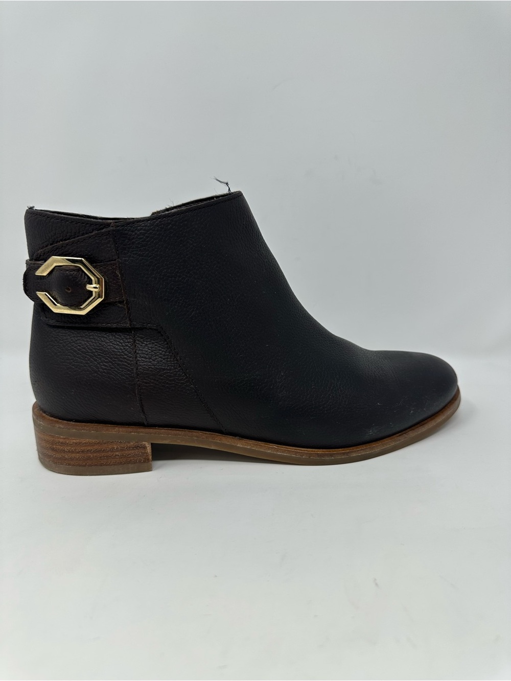 Cole Haan Lilah Buckle Ankle Bootie Leather BrownW14923 Women’s 7B